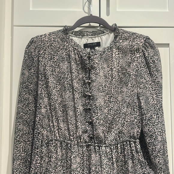 Ever New Petite Skater Ruffled Tiered Dress Long Sleeves - Picture 8 of 17